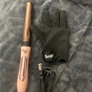 Lange Pink and Black Hair Curler with Glove